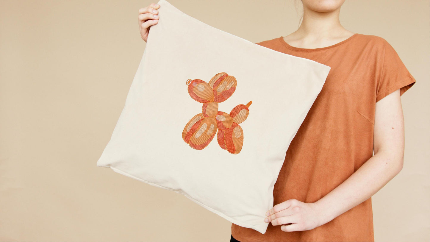 Dog Balloon Embroidery Design in 10 Sizes, Dog Balloon Machine Embroidery PES DST JEF, Trendy Embroidery Design, Instant download 7 formats