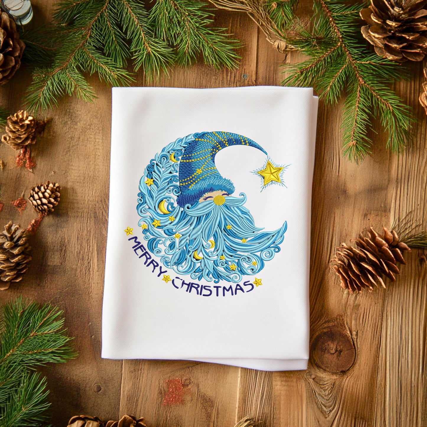 Christmas Gnome Machine Embroidery Design, Merry Christmas Embroidery Design PES, Xmas Design for Holiday Decoration, Sweatshirt Embroidery