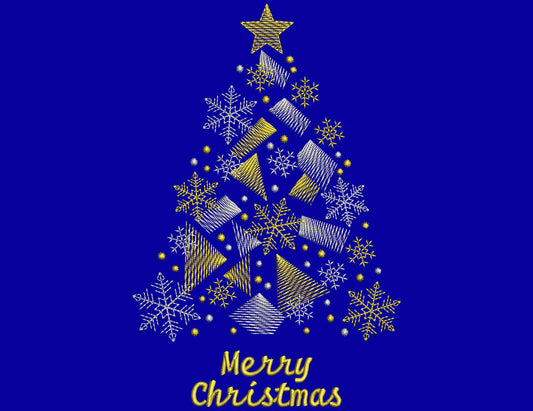 Christmas Tree Embroidery Design, Christmas Tree Machine Embroidery, Christmas embroidery for a sweatshirt, Christmas Tree Pattern In 6 Size
