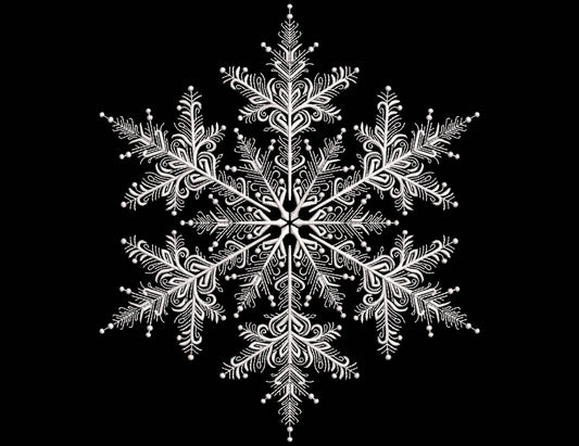 Snowflake Embroidery Design Set – 3 Sizes (XS, S, M), Snowflakes Machine Embroidery File in 3 sizes, Christmas Embroidery Design, Download