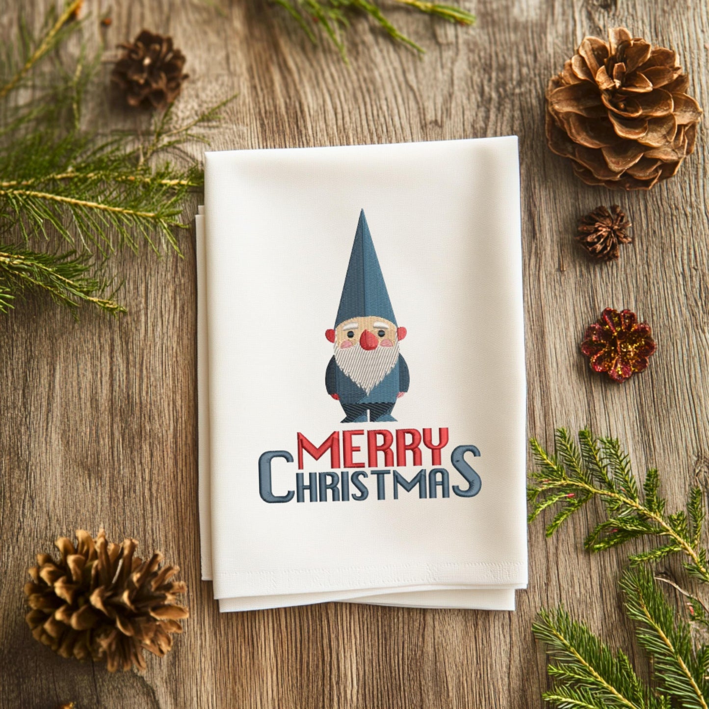 Christmas Gnomes Trio Embroidery Design - Christmas Machine Embroidery Pattern PES, Instant Download, Set Of Two Designs 3+1 Gnomes, 4 sizes