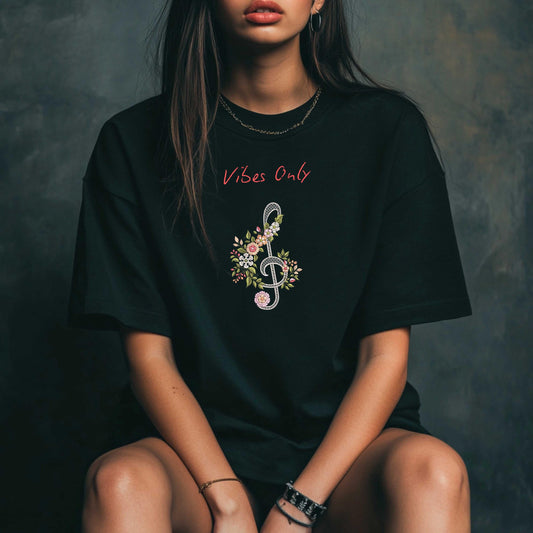 Floral Treble Clef Embroidery Design: Music Gift Decor PES DST, Digital Download, Flower Embroidery, Treble Clef Pattern, Gift For Musicians