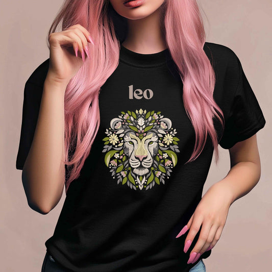 Floral Lion Machine Embroidery Design, Lion Pattern, Animal Embroidery, Wild Animal Embroidery Design, Wild Cat Embroidery, Boho Floral PES