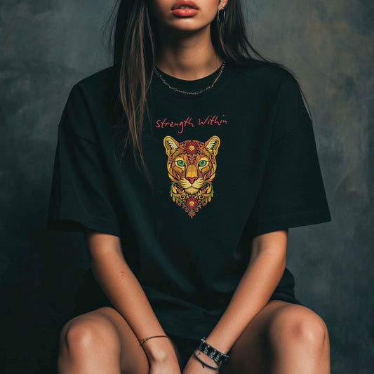 Autumn Cougar Machine Embroidery Design, Flower Puma Embroidery Pattern PES, Majestic Wild Cat Embroidery Design, Fall Embroidery PES DST