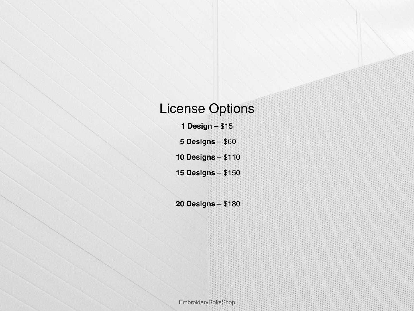 Commercial Use License – 10 Machine Embroidery Designs | Sell up to 500 Products per Design