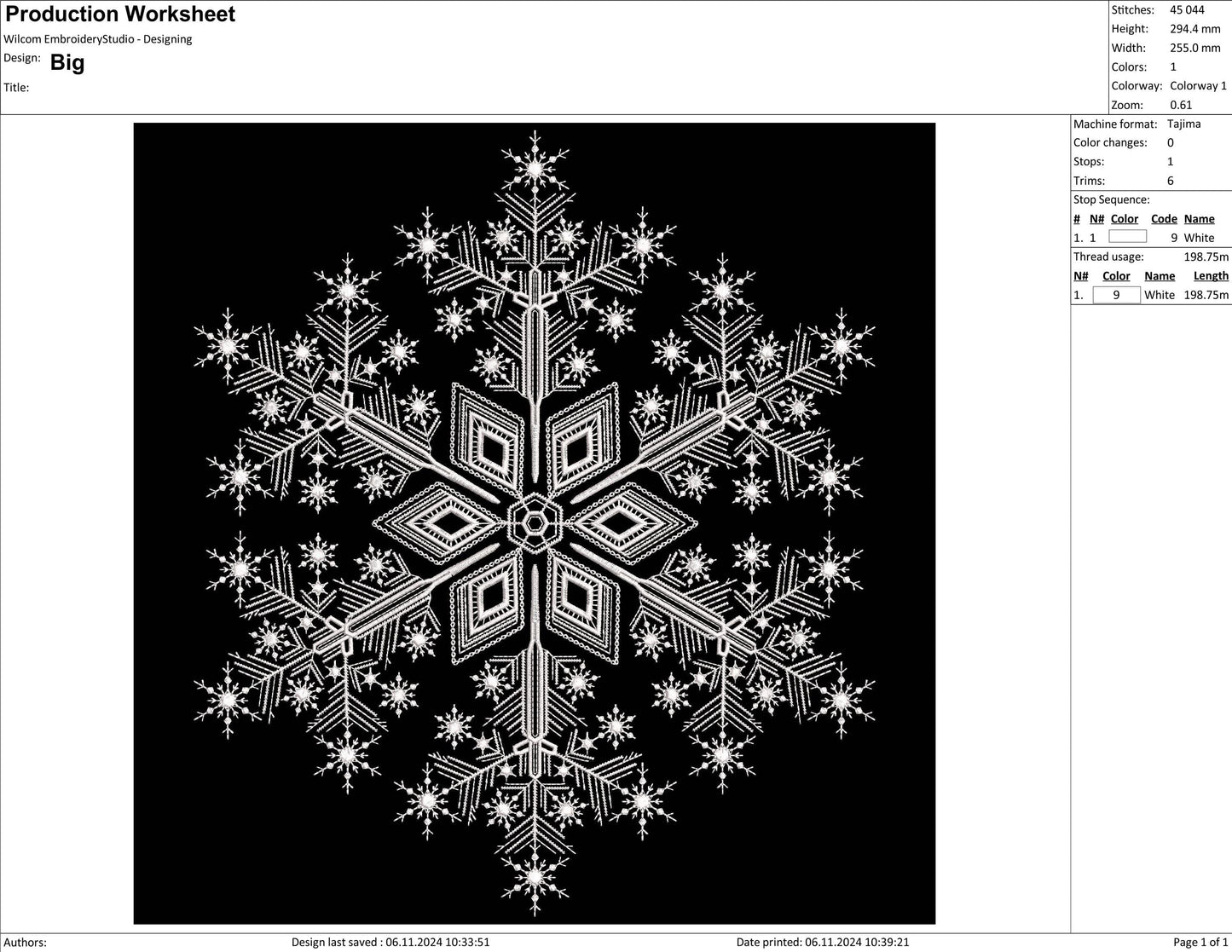 Snowflakes Machine Embroidery Design, Christmas Snowflakes Set in 4 sizes, Christmas Embroidery Design, Instant Download PES DST JEF File