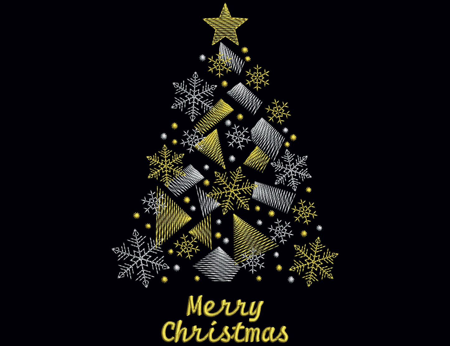 Christmas Tree Embroidery Design, Christmas Tree Machine Embroidery, Christmas embroidery for a sweatshirt, Christmas Tree Pattern In 6 Size