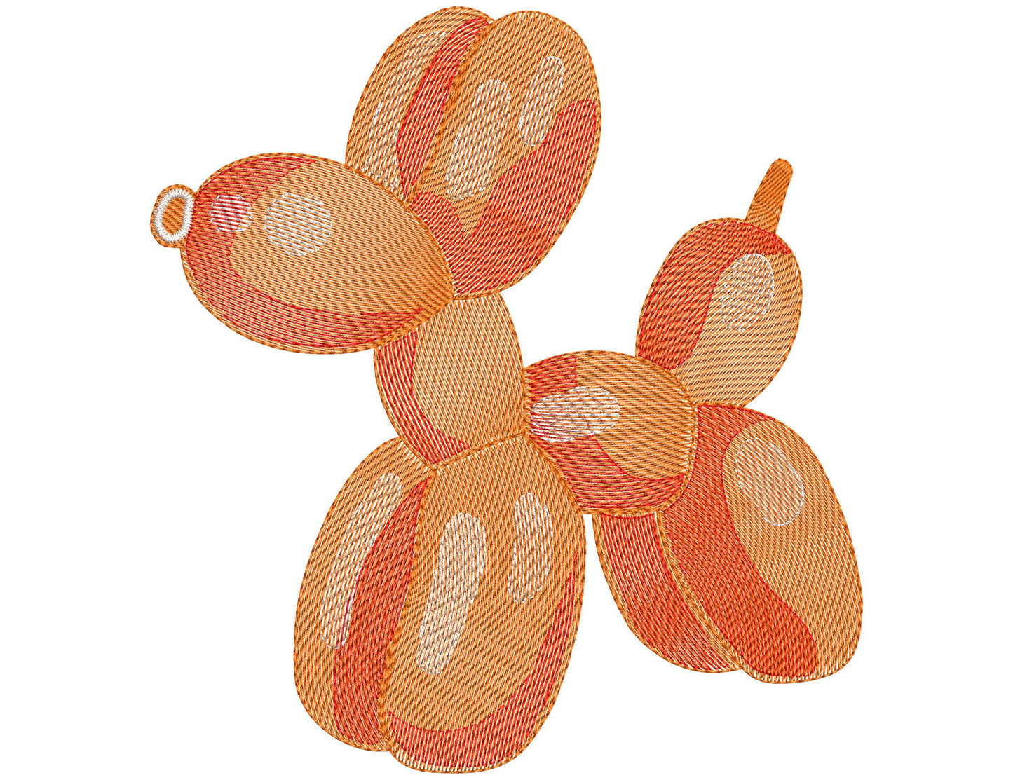 Dog Balloon Embroidery Design in 10 Sizes, Dog Balloon Machine Embroidery PES DST JEF, Trendy Embroidery Design, Instant download 7 formats