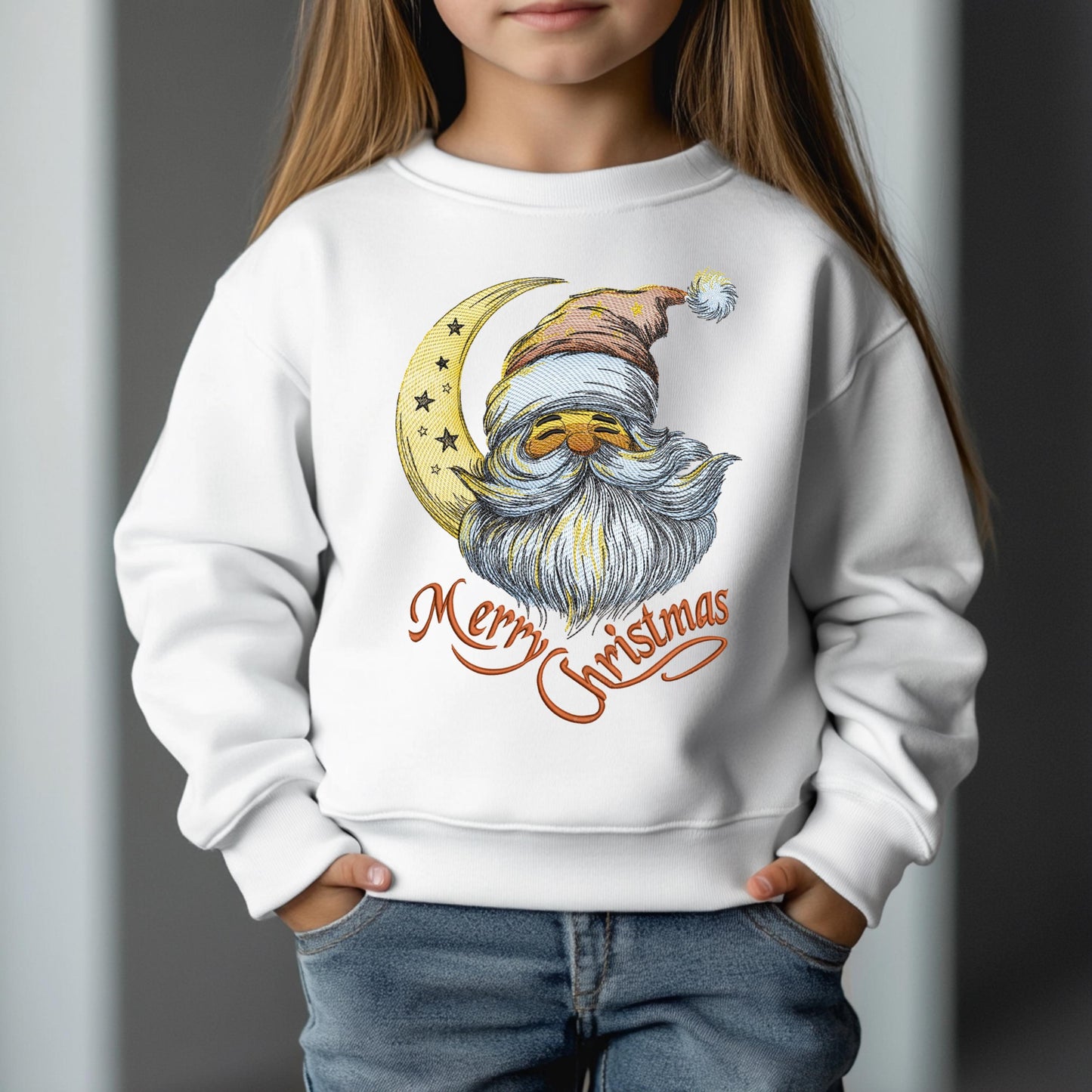 Santa Embroidery Design, Merry Christmas Embroidery Design, Retro Santa Embroidery, Christmas Santa Claus Embroidery, Christmas Embroidery
