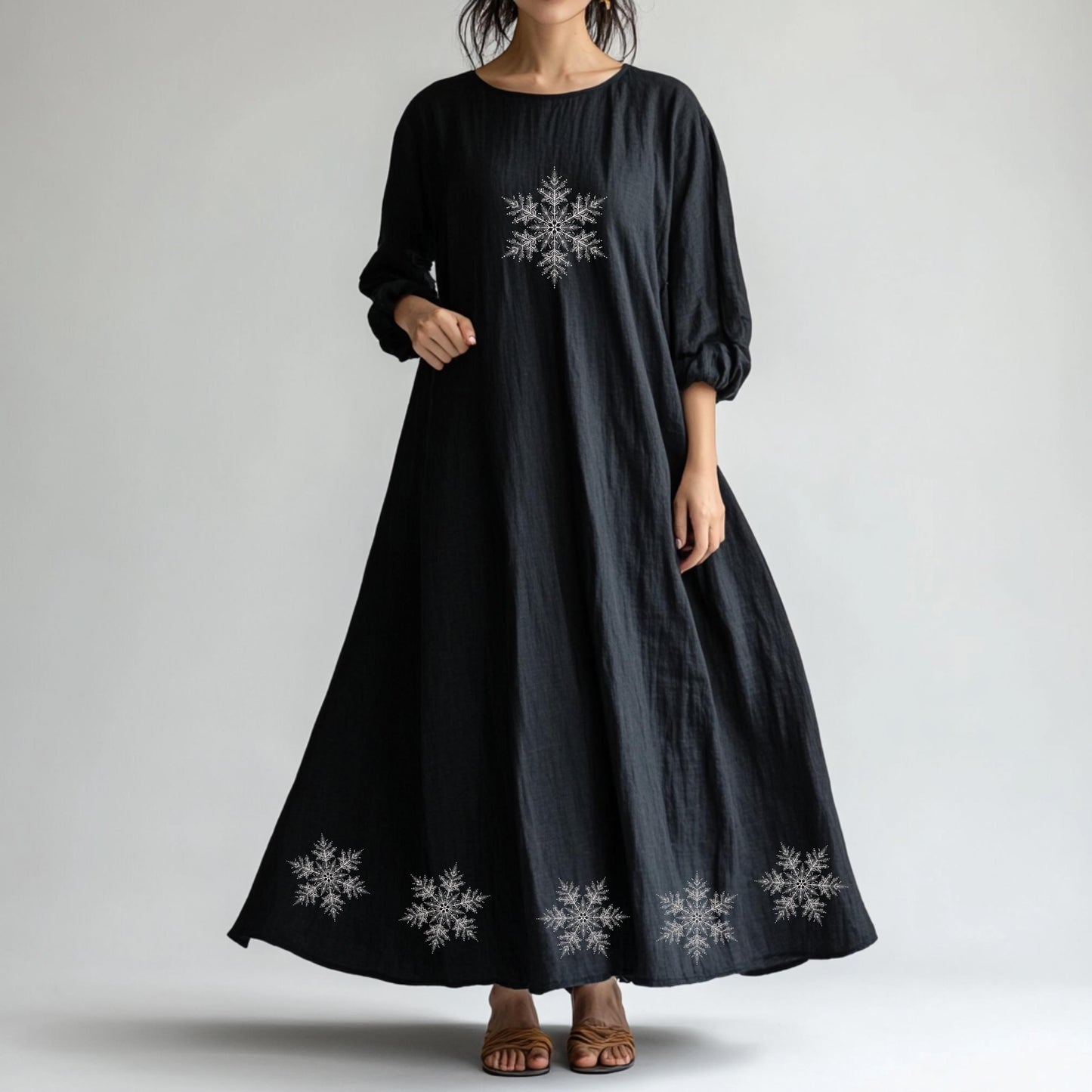 Snowflakes Machine Embroidery Design, Christmas Snowflakes Set in 4 sizes, Christmas Embroidery Design, Instant Download PES DST JEF VP3