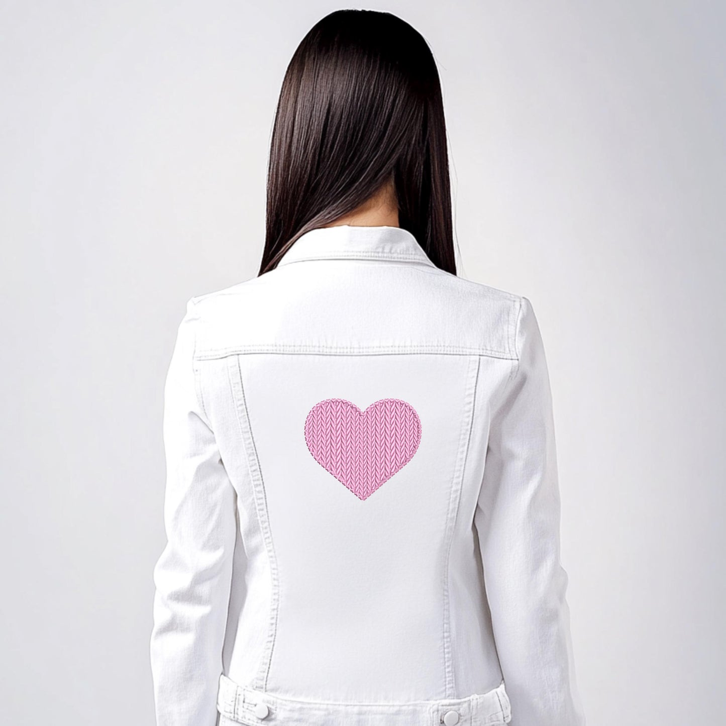 Heart Embroidery Design PES, Valentine's Day Embroidery Gift, Knitted Heart Machine Embroidery Design – Perfect for Valentine's Day Gifts!