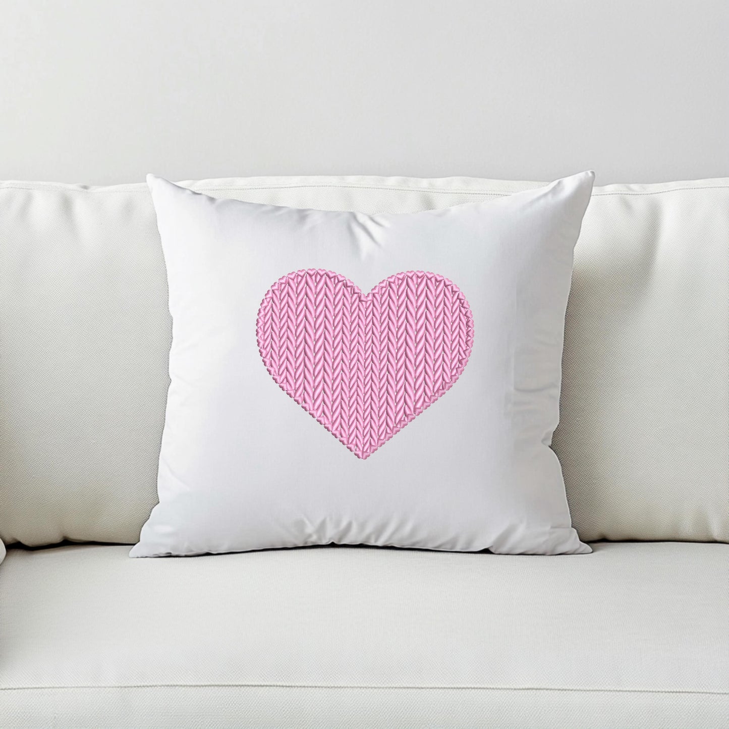 Heart Embroidery Design PES, Valentine's Day Embroidery Gift, Knitted Heart Machine Embroidery Design – Perfect for Valentine's Day Gifts!
