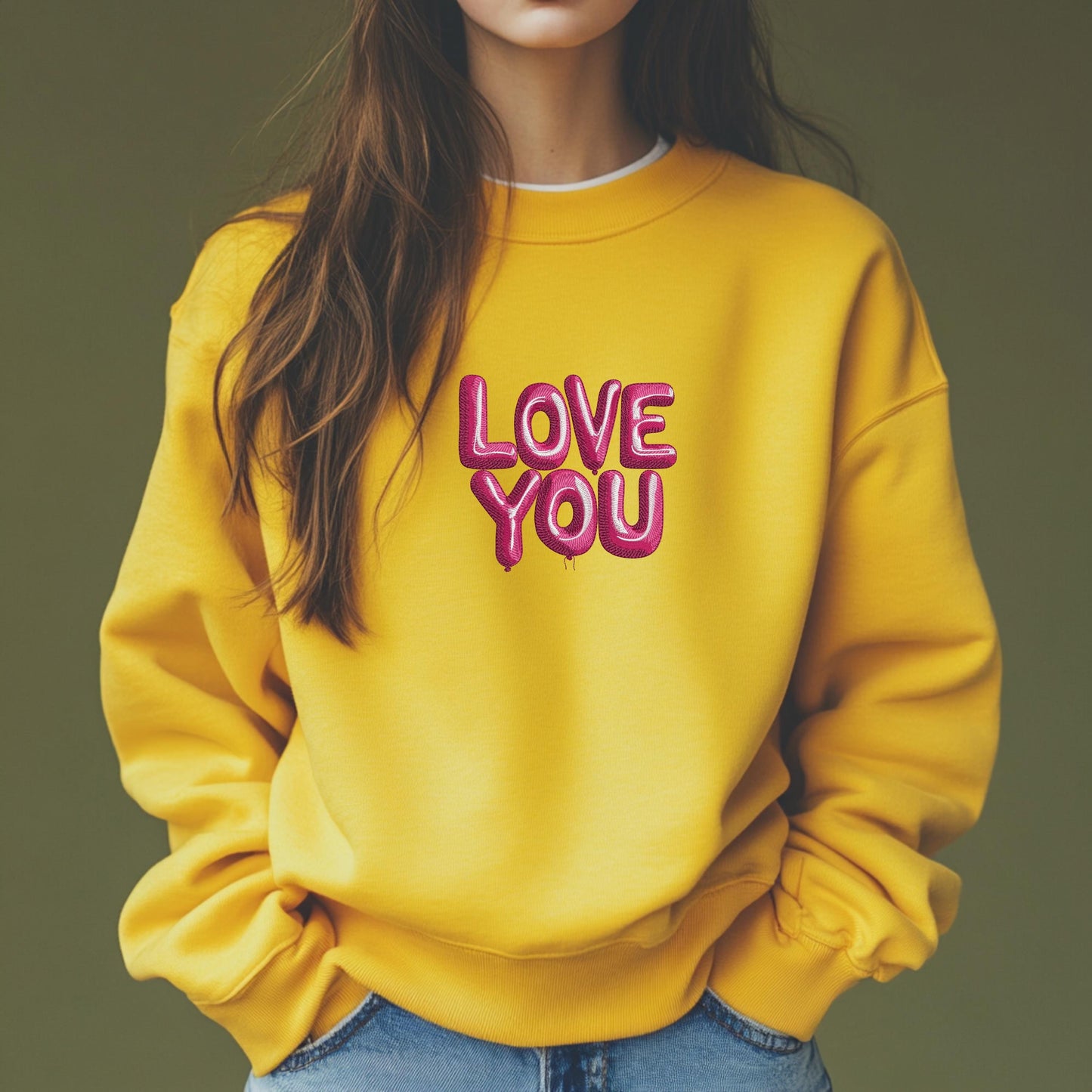 LOVE YOU Machine Embroidery Design – Perfect for Valentine's Day! Valentines, Embroidery for St. Valentine's Day, Instant Download - 8 sizes