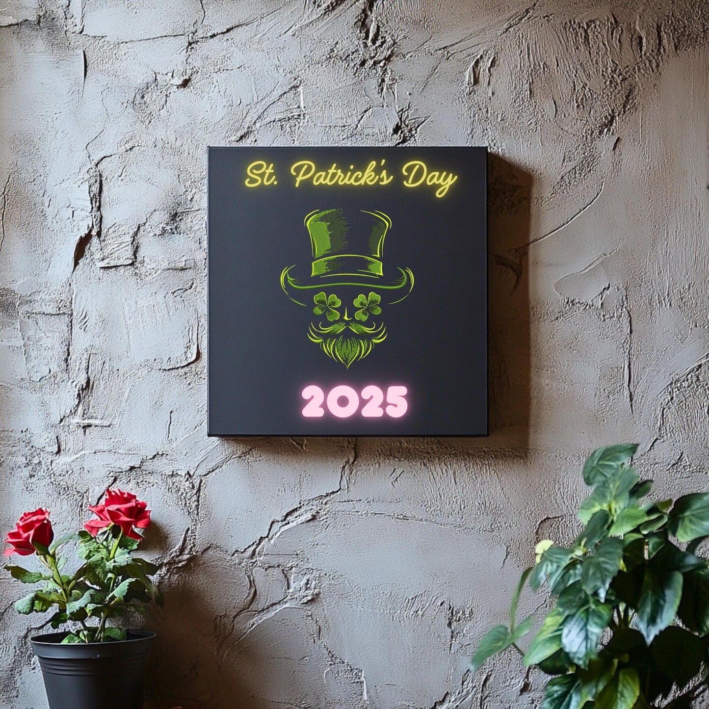 Lucky Leprechaun Beard Machine Embroidery Design – St. Patrick’s Day Hat & Shamrocks, Digital Download for Clothing Gifts, PES DST VP3 JEF