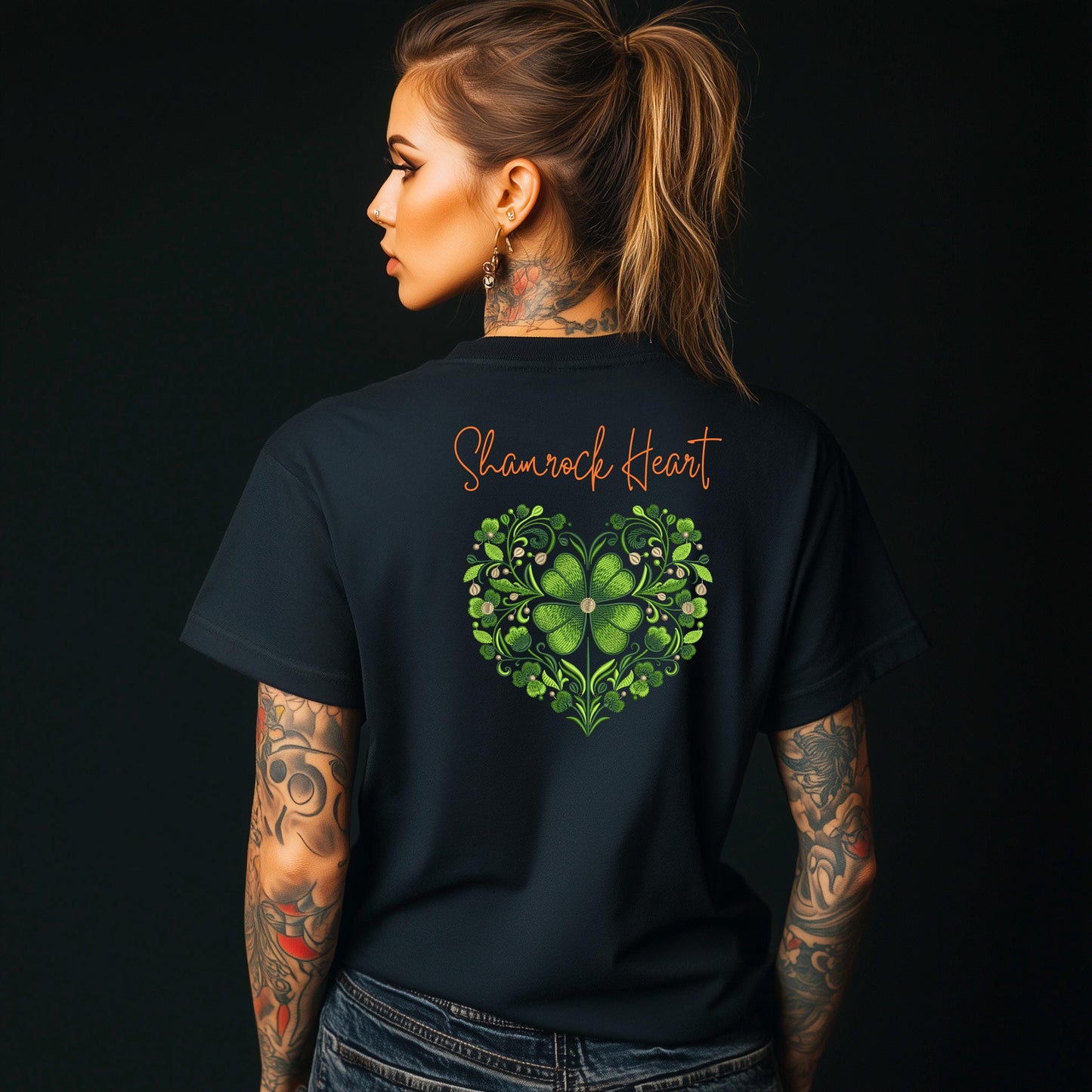 Lucky Clover Heart Machine Embroidery Design – St. Patrick’s Day Shamrock Heart, Instant Digital Download for Clothing, Home Décor & Gifts