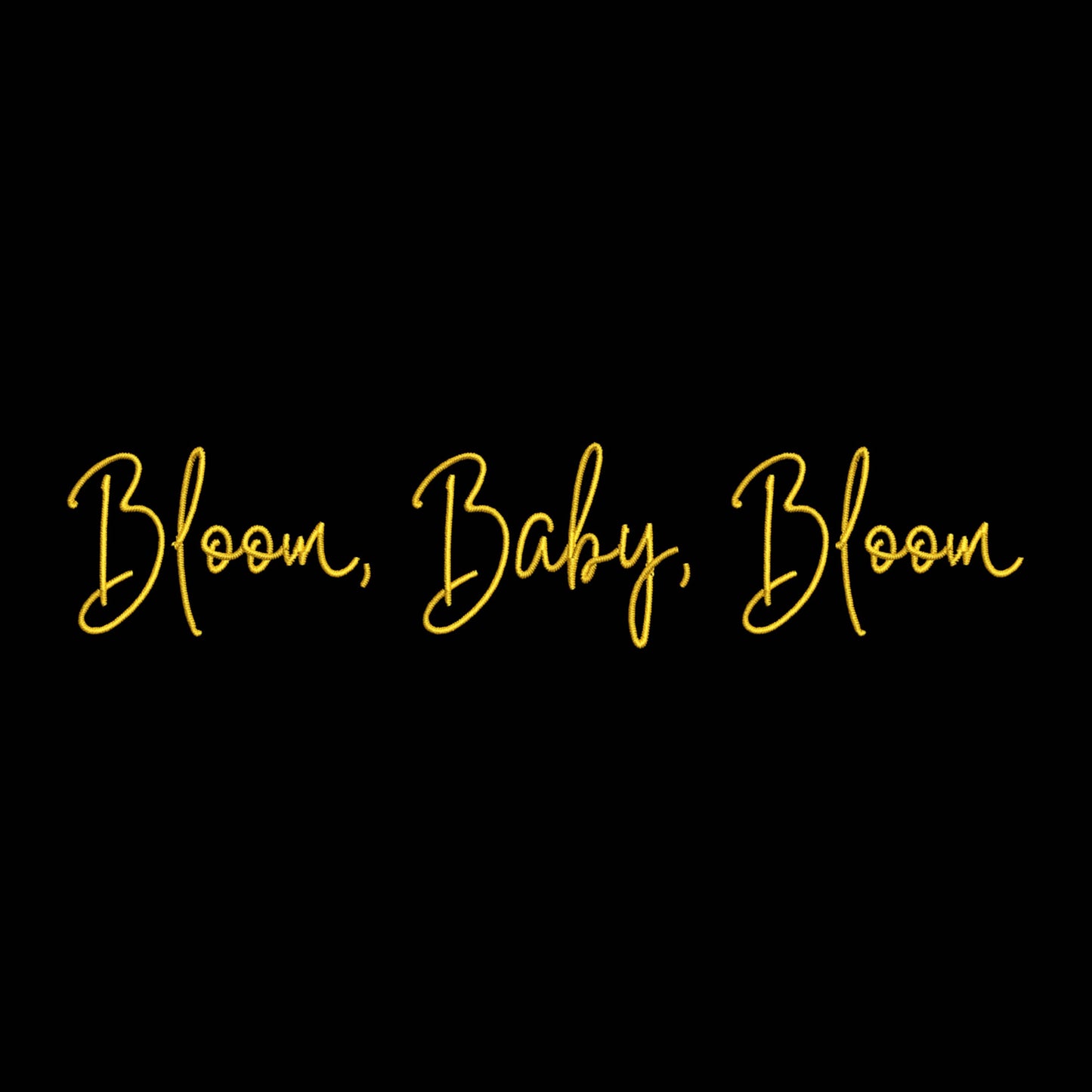 Bloom Baby Bloom Embroidery Design: Floral Spring Summer (PES)