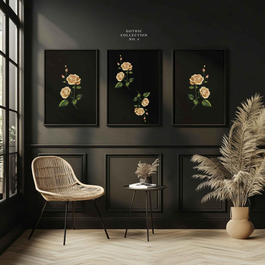 Elegant Vintage Rose Embroidery Design, Realistic Rose Machine Embroidery, Flower Embroidery, Romantic Floral Decor, Wedding Gift Idea PES