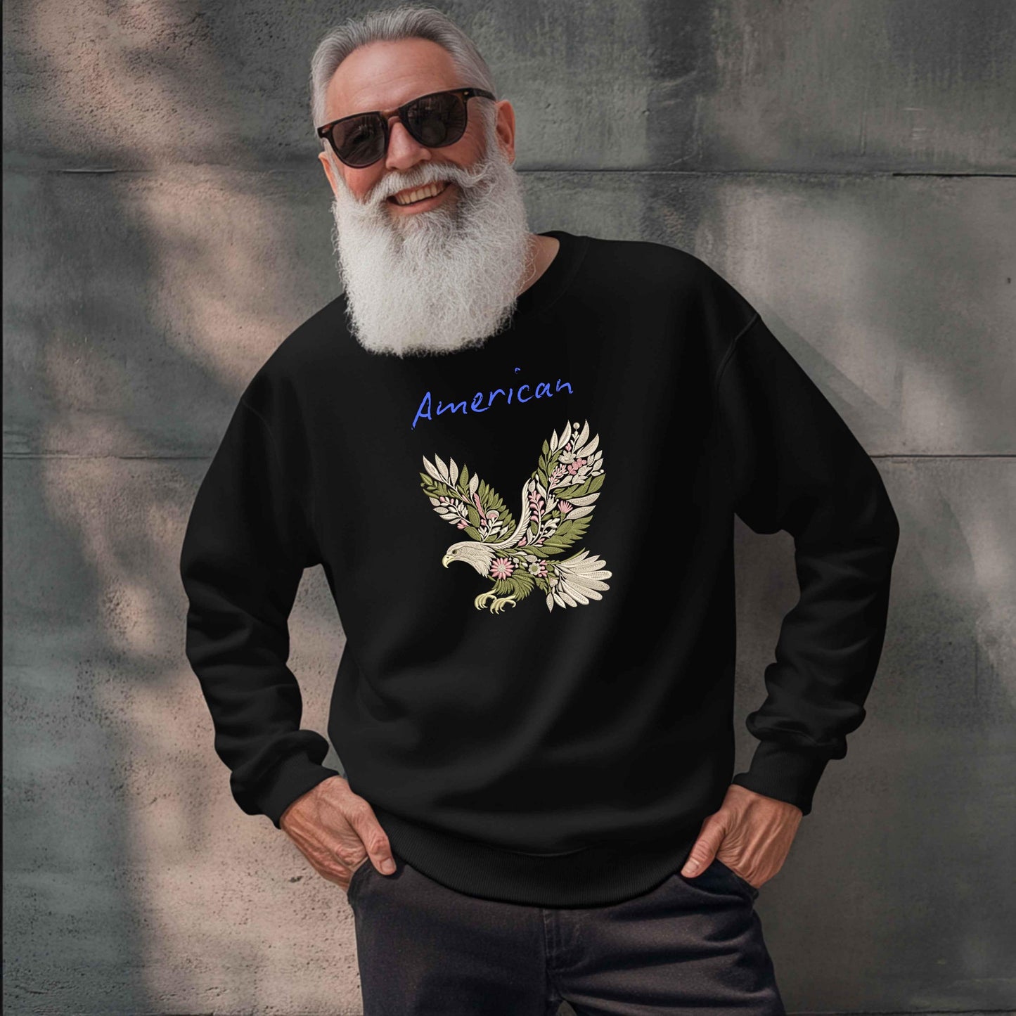 Floral Eagle Embroidery Design, Flight Bird Embroidery Design, Stunning Bird Machine Embroidery Pattern, Eagle Pattern, Eagle PES DST JEF