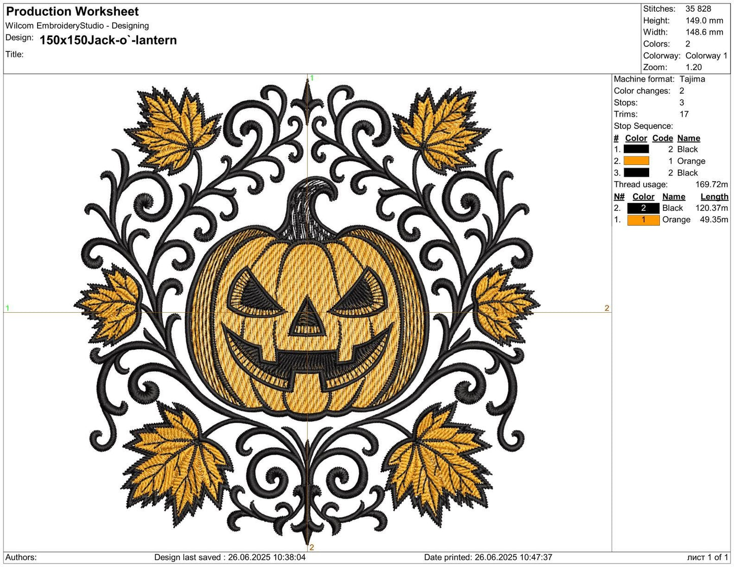 Spooky Jack-o'-Lantern Pumpkin Embroidery Design, Halloween Ghost Pumpkin, Perfect for Fall Projects, Pumpkin PES, Autumn Embroidery File