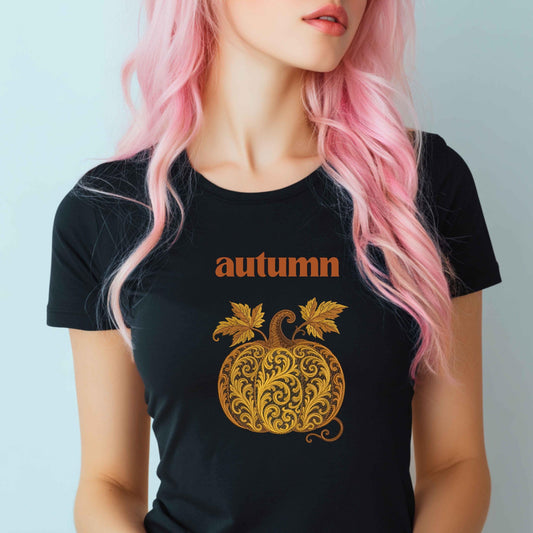 Pumpkin Embroidery for Fall – Autumn Leaves Decorative Pumpkin, Machine Embroidery Pumpkin PES, Autumn Embroidery, Halloween Embroidery PES