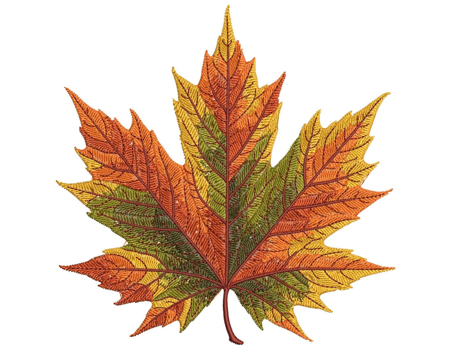 Autumn Maple Leaf Embroidery Design, Perfect for Fall Home Decor & Gifts, High-Quality Embroidery for Any Project! Maple Pattern PES DST EXP