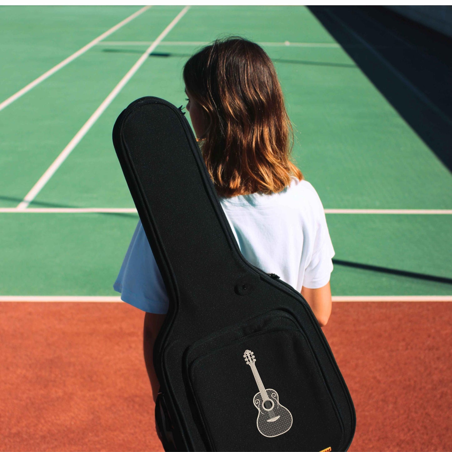 Guitar Machine Embroidery Design, Acoustic Guitar Pattern for Embroidery Machines, Music Theme Embroidery File PES, Instant Download