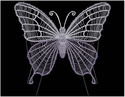 Halloween Spider Web Butterfly Machine Embroidery Design, Spooky Gothic Machine Embroidery Pattern PES, Halloween Pattern For Gothic Clothes