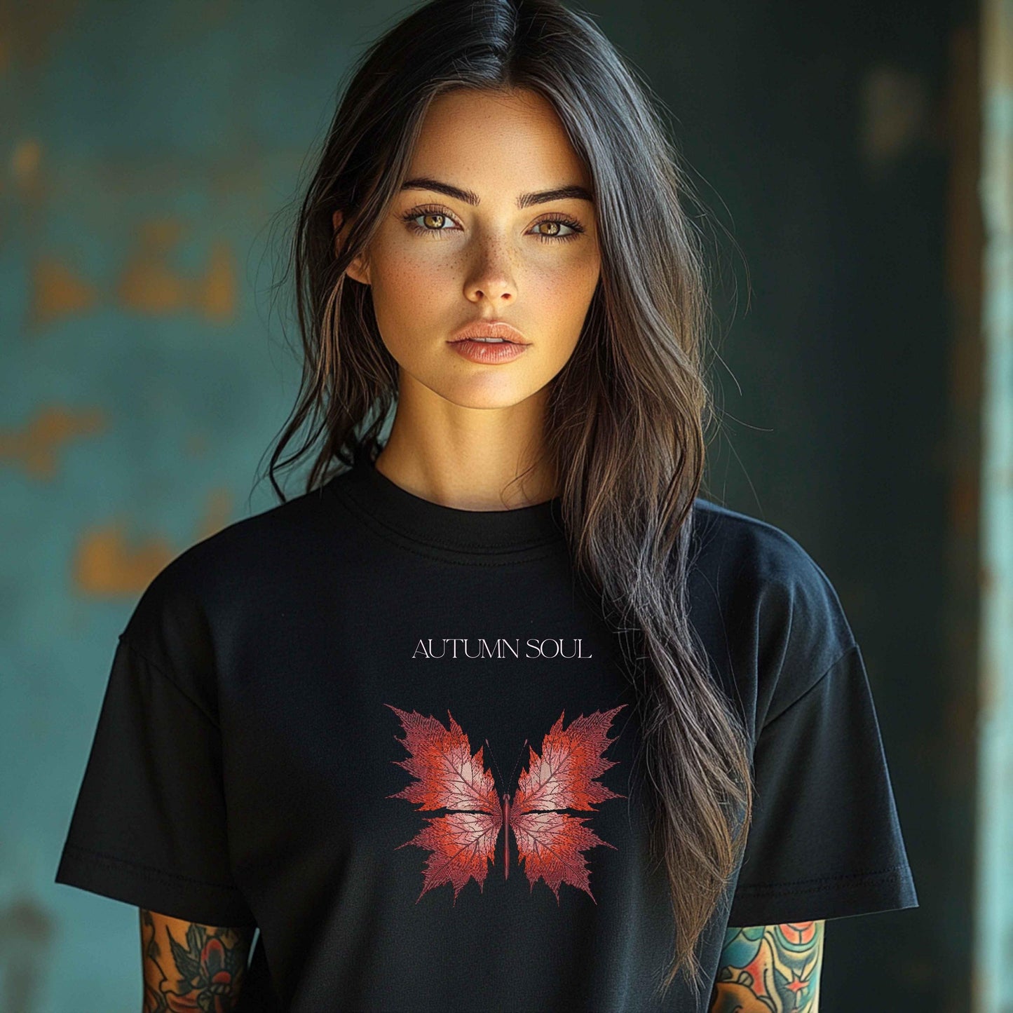 Autumn Maple Butterfly Machine Embroidery Design, Fall Leaf Machine Embroidery Thanksgiving Halloween Pattern Digital File, Insect PES DST