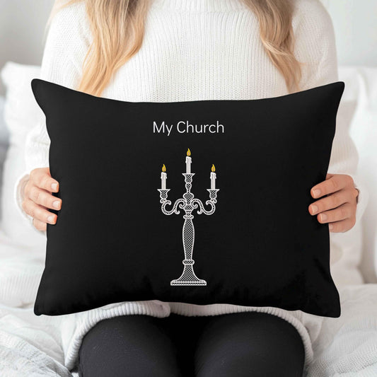 Victorian Candelabra Lace Embroidery Design, Candlestick Embroidery PES, Candle Holder Motif for Tablecloth Napkin, Candelabra Pattern PES