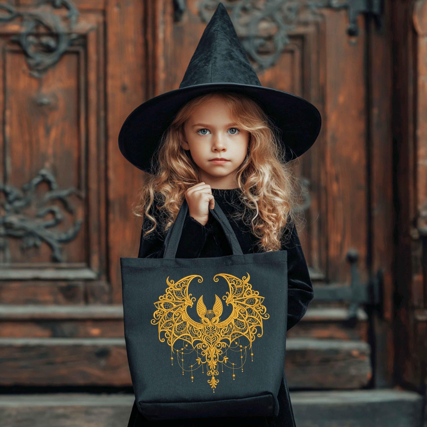 Baroque Gothic Bat Embroidery Design, Gothic Halloween Bat Machine Embroidery Pattern PES, Dark Victorian Embroidery Bat, Dark Academia Bat