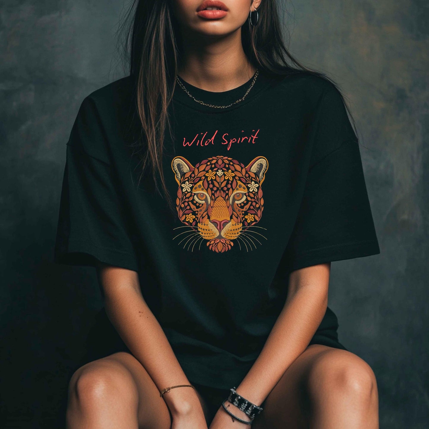 Autumn Animal Embroidery Set, Lion Tiger Jaguar Cougar Machine Embroidery Designs, Fall Wild Cat Embroidery Set, Wildlife Embroidery PES DST