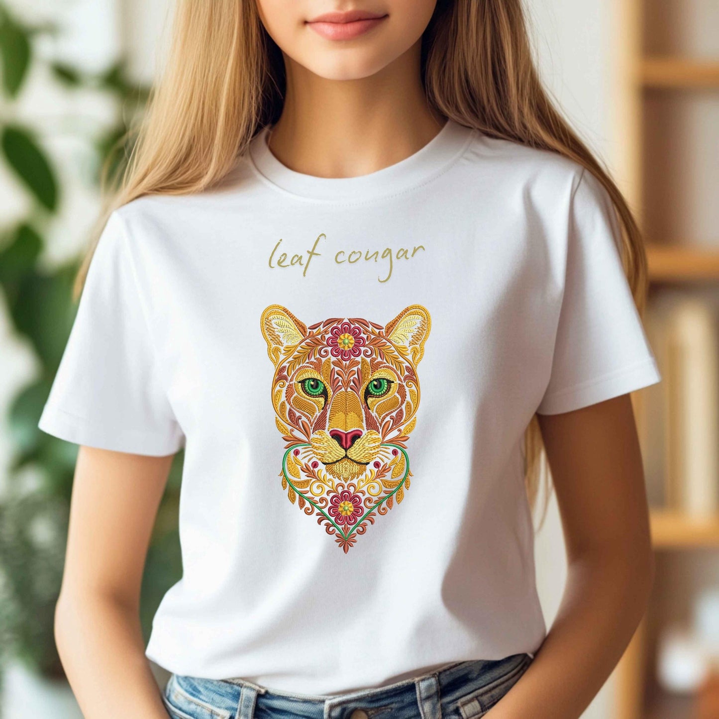 Autumn Animal Embroidery Set, Lion Tiger Jaguar Cougar Machine Embroidery Designs, Fall Wild Cat Embroidery Set, Wildlife Embroidery PES DST