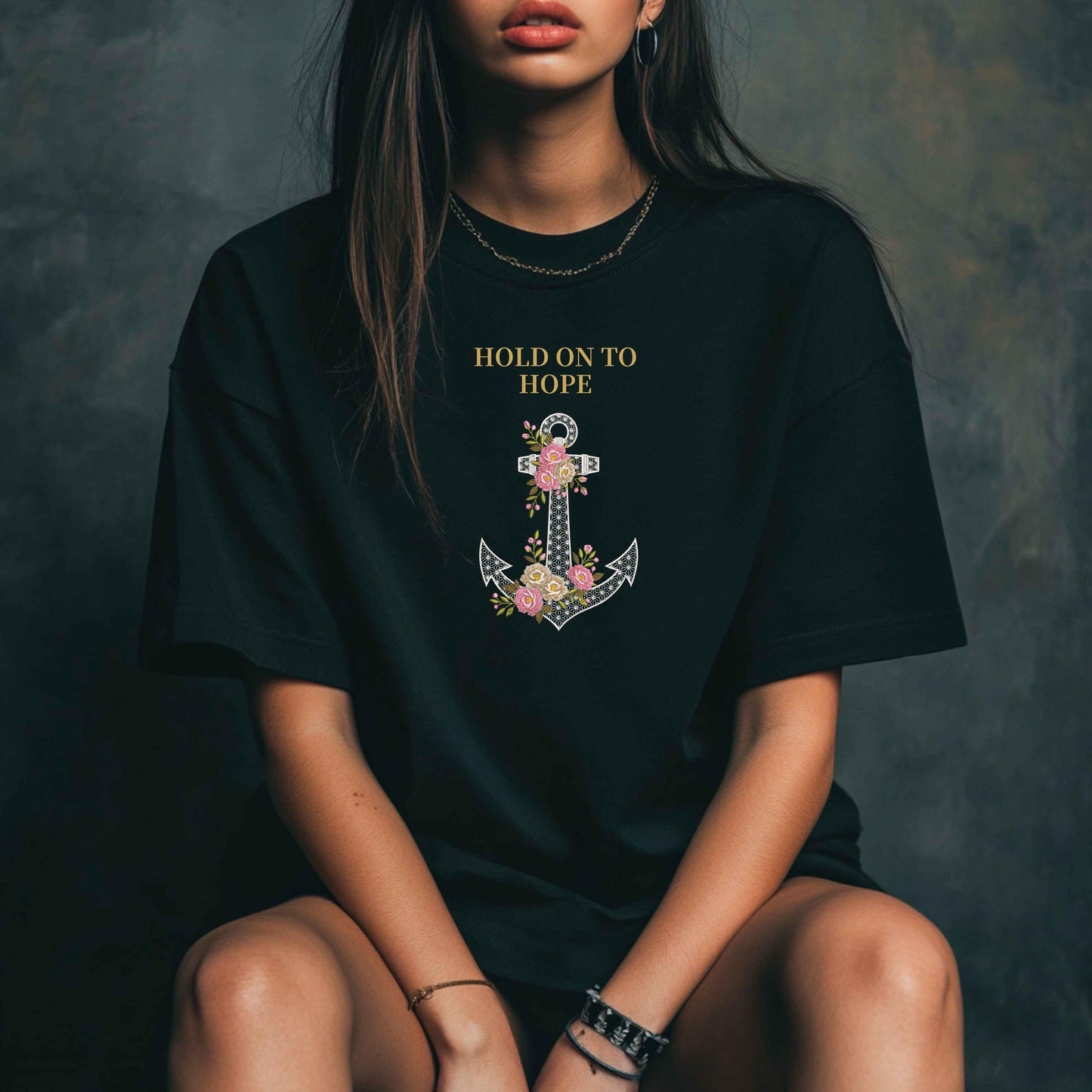 Floral Anchor Machine Embroidery Design, Anchor Machine Embroidery Pattern for Beach Theme, Wedding Decor, Jacket, Home Textiles, Anchor PES