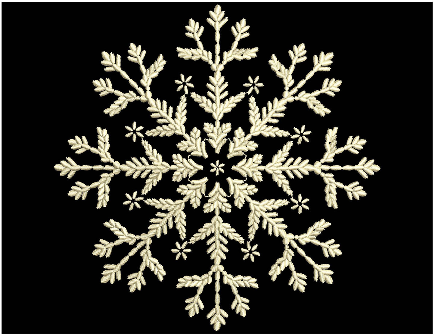 Christmas Snowflake Embroidery Set, Winter Embroidery, Christmas Snowflake Pattern PES, Elegant Snowflakes for Décor, Xmas Design Pack PES