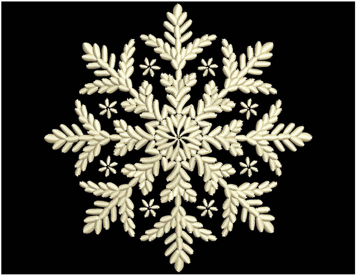 Christmas Snowflake Embroidery Set, Winter Embroidery, Christmas Snowflake Pattern PES, Elegant Snowflakes for Décor, Xmas Design Pack PES
