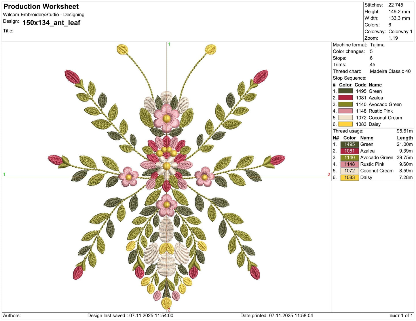 Floral Ant Machine Embroidery Design, Nature Bug Insect Embroidery PES, Botanical Insect Pattern for Unique Apparel, Ant Pattern PES DST jef