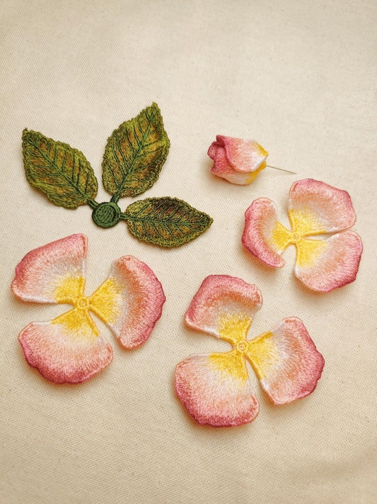 FSL Rose – Free Standing Lace Machine Embroidery Design, 3D Lace Flower Embroidery with Petals & Leaves, 3D FSL Rose Embroidery, Download