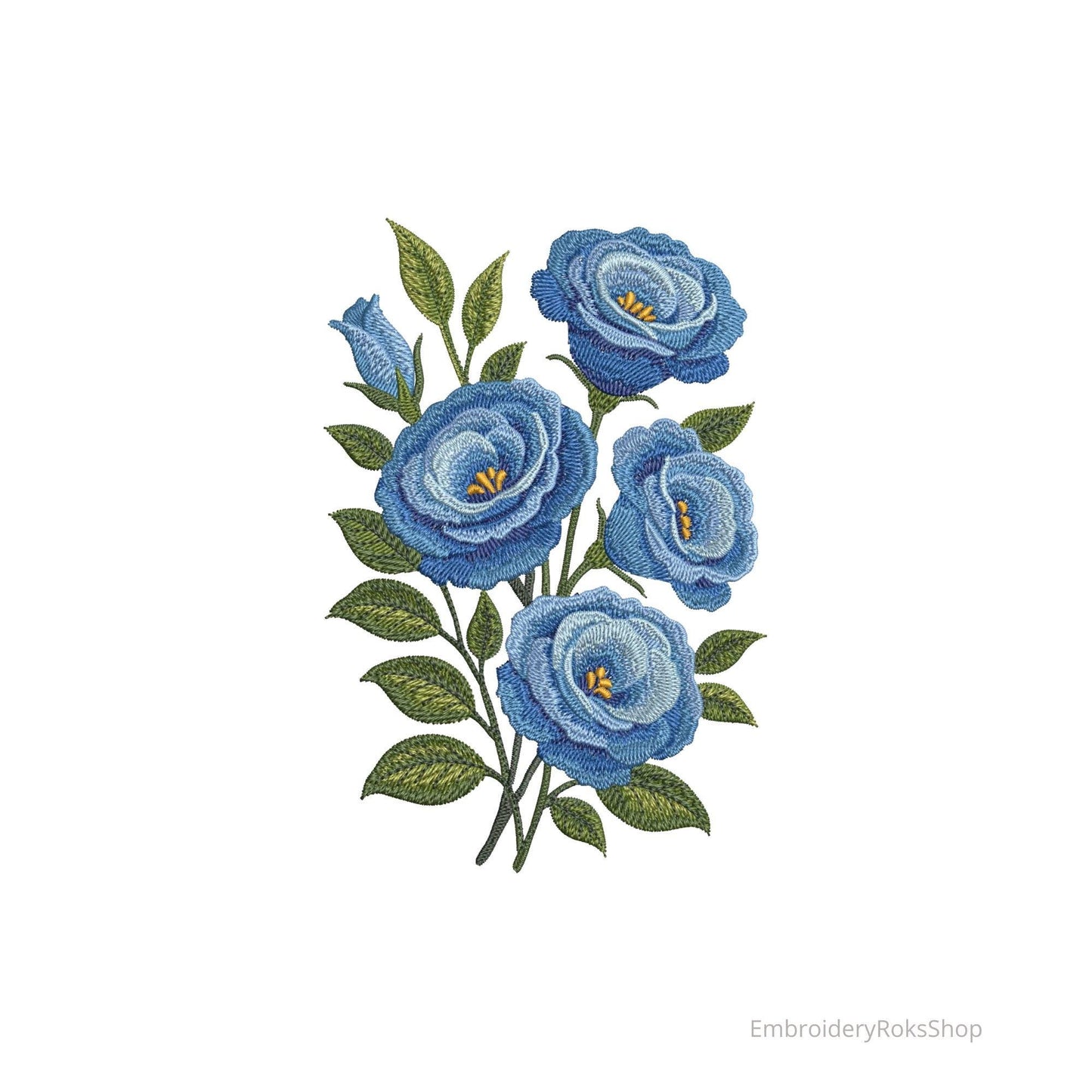 Eustoma Flowers Machine Embroidery Design, Lisianthus Flower Machine Pattern PES for Modern Embroidery Projects, Eustoma PES DST jef File