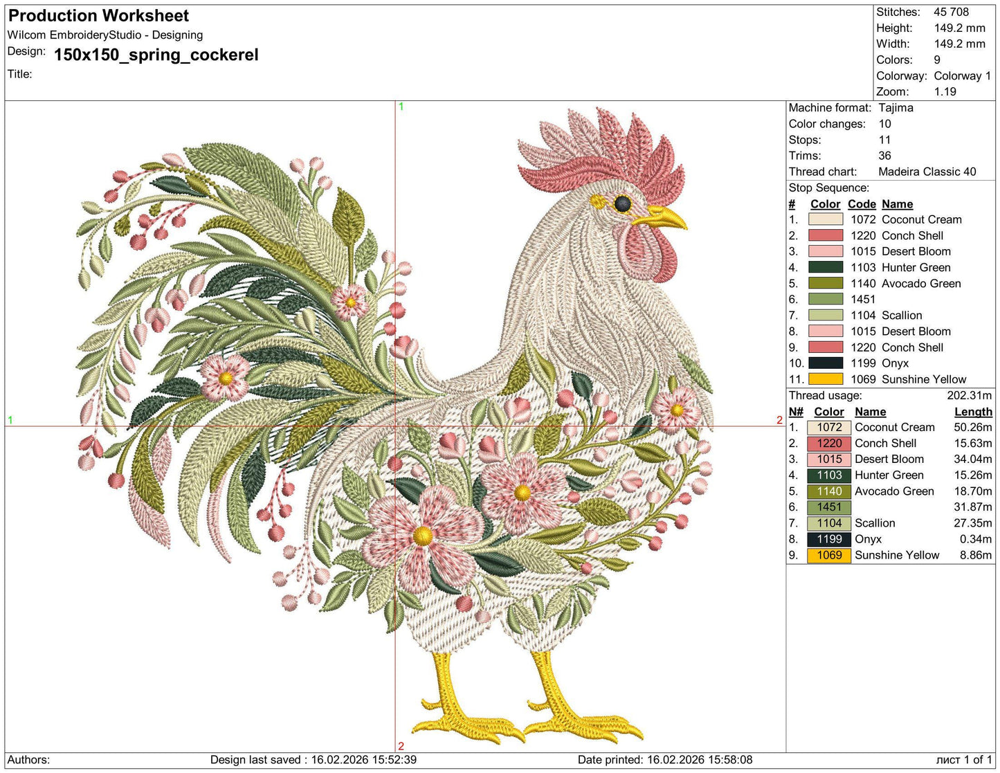 Floral Farm Embroidery Set – Rooster, Hen, Chick & Easter Egg – Machine Embroidery Design Bundle – Spring Chicken PES DST JEF VP3 4x4 Hoop