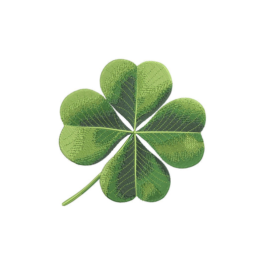 Four Leaf Clover Embroidery Design, Shamrock Machine Embroidery File, Lucky Clover Pattern, St Patrick Decor, Instant Download