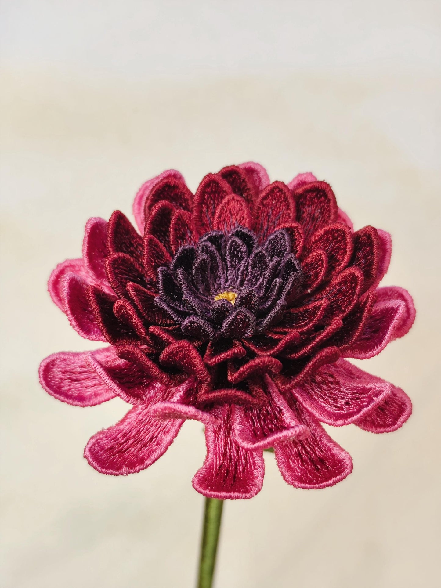 FSL Chrysanthemum Embroidery Design – 3D Lace Flower Embroidery File – Freestanding Lace Flower – Machine Embroidery Floral Decor