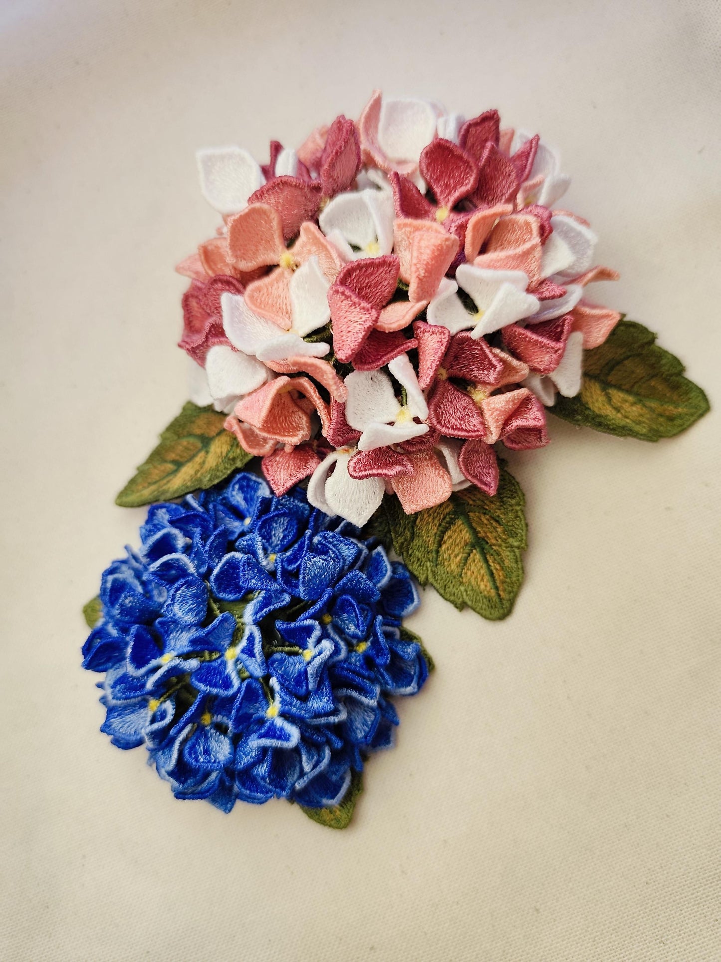 FSL Hydrangea Machine Embroidery Design, 3D Freestanding Lace Flower, Botanical Embroidery Pattern, Hydrangea Flower Embroidery File