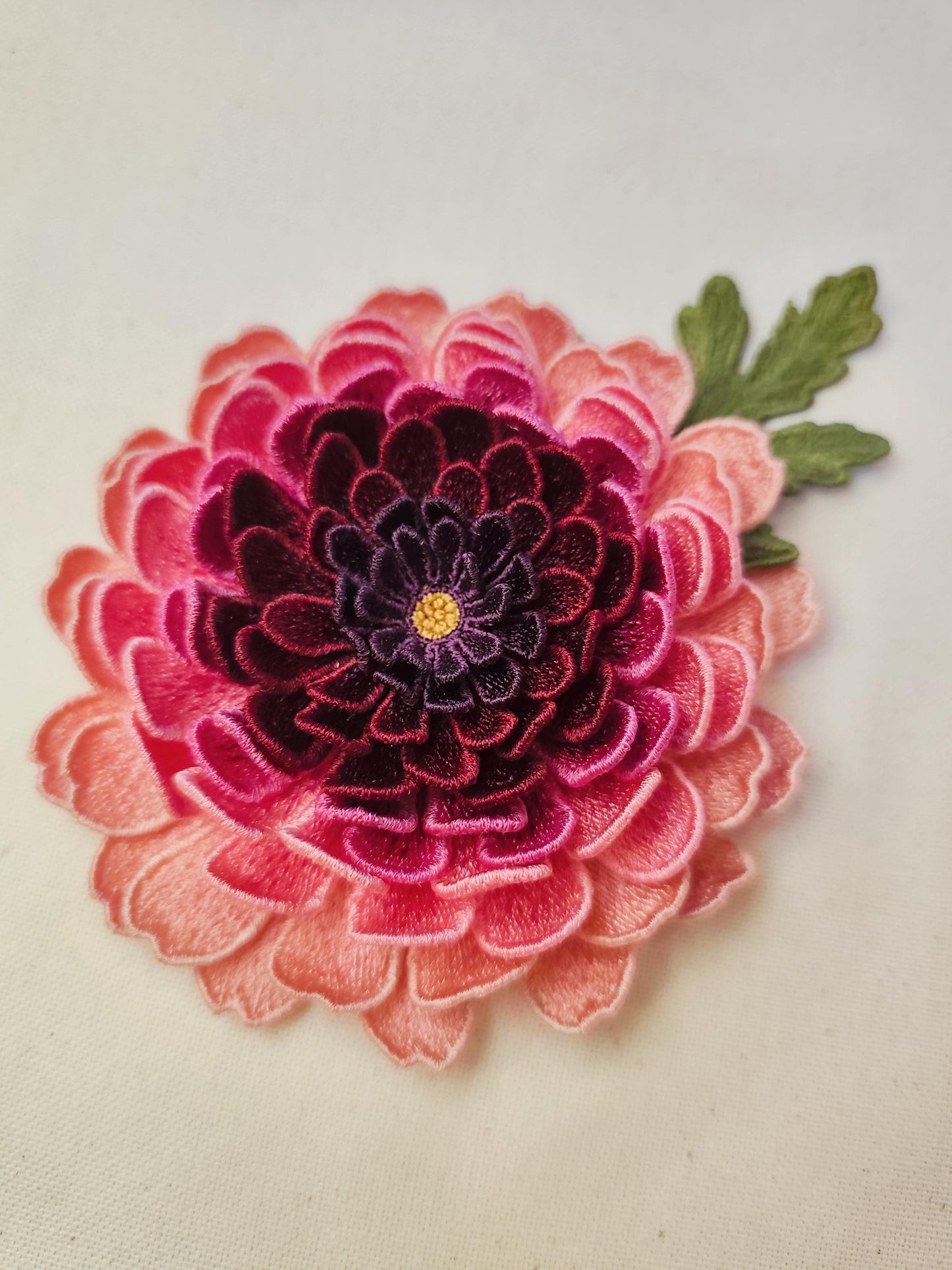 FSL Chrysanthemum Embroidery Design – 3D Lace Flower Embroidery File – Freestanding Lace Flower – Machine Embroidery Floral Decor
