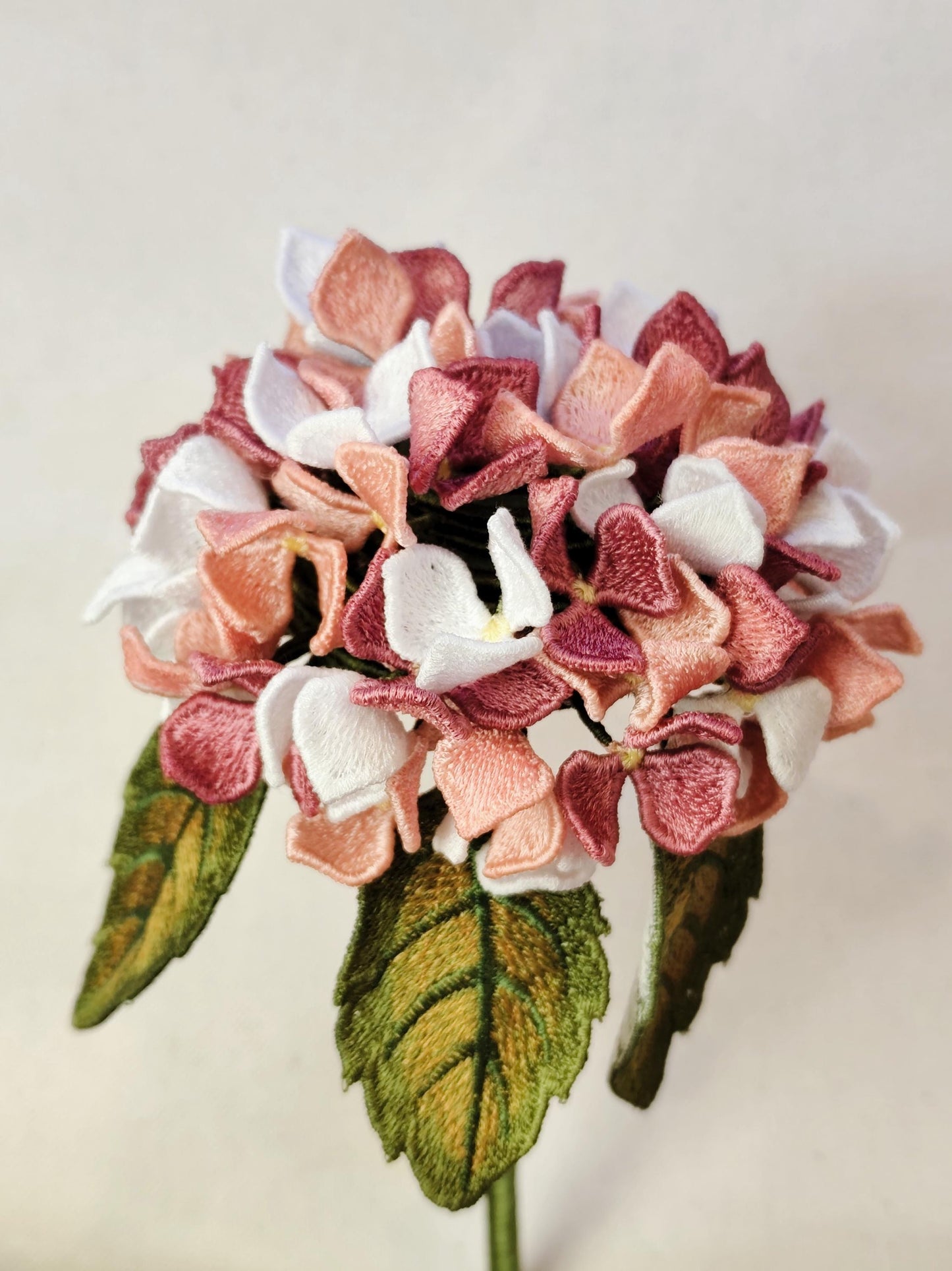 FSL Hydrangea Machine Embroidery Design, 3D Freestanding Lace Flower, Botanical Embroidery Pattern, Hydrangea Flower Embroidery File